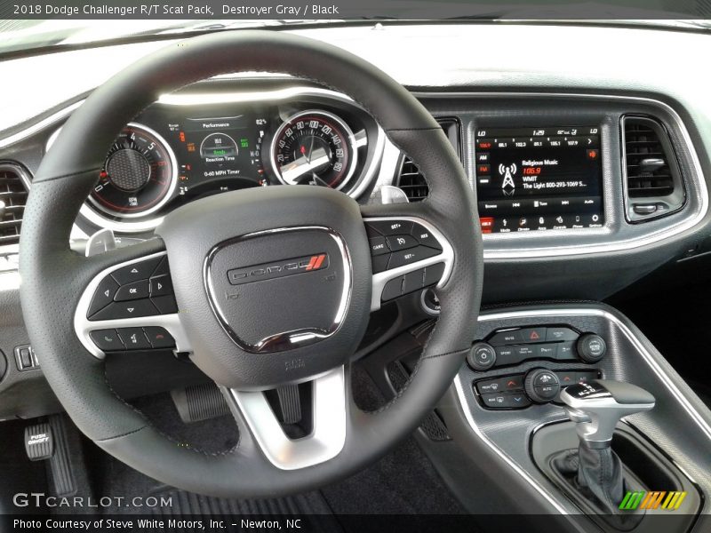 Destroyer Gray / Black 2018 Dodge Challenger R/T Scat Pack