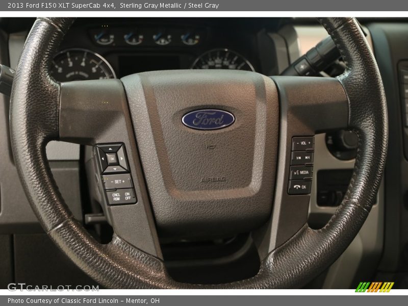 Sterling Gray Metallic / Steel Gray 2013 Ford F150 XLT SuperCab 4x4