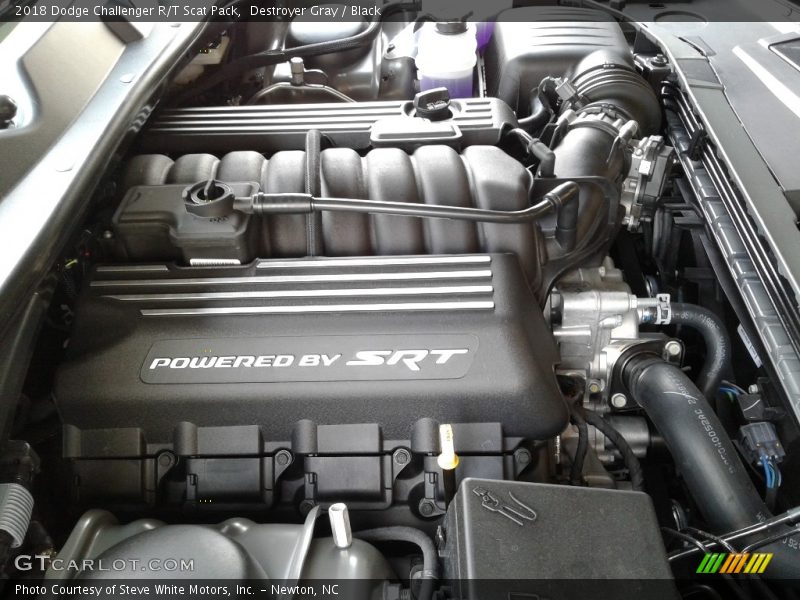 Destroyer Gray / Black 2018 Dodge Challenger R/T Scat Pack
