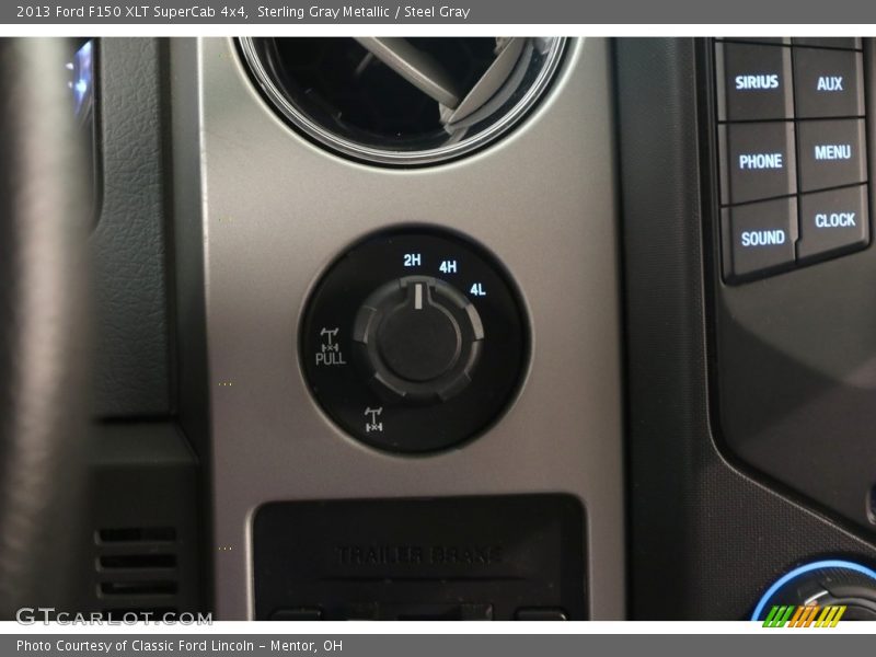 Sterling Gray Metallic / Steel Gray 2013 Ford F150 XLT SuperCab 4x4