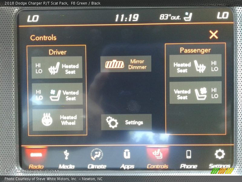 F8 Green / Black 2018 Dodge Charger R/T Scat Pack