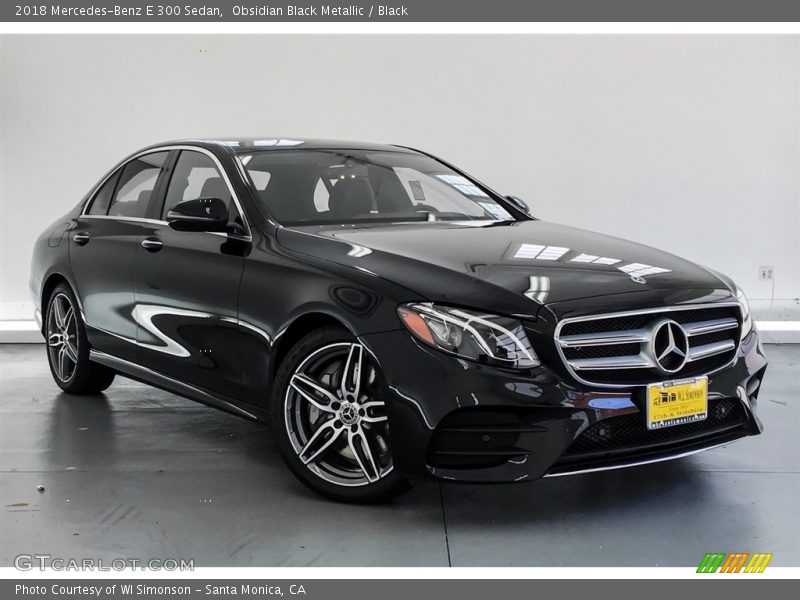 Obsidian Black Metallic / Black 2018 Mercedes-Benz E 300 Sedan