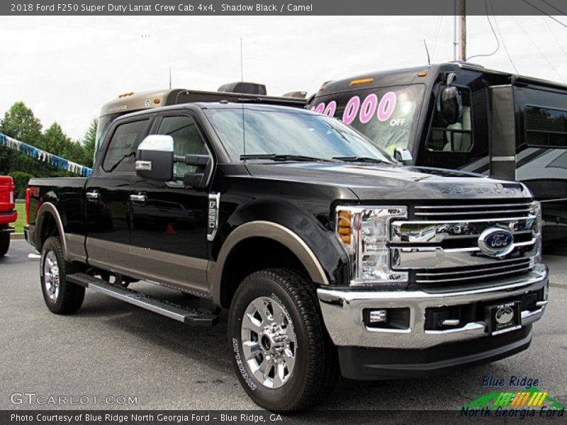 Shadow Black / Camel 2018 Ford F250 Super Duty Lariat Crew Cab 4x4