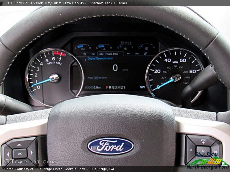 Shadow Black / Camel 2018 Ford F250 Super Duty Lariat Crew Cab 4x4