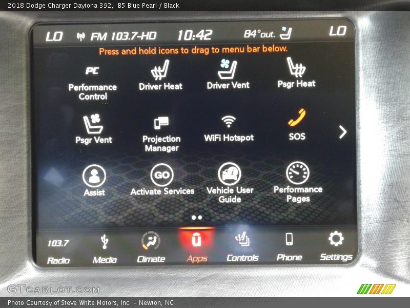 B5 Blue Pearl / Black 2018 Dodge Charger Daytona 392