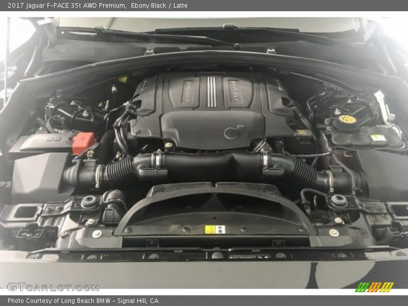 Ebony Black / Latte 2017 Jaguar F-PACE 35t AWD Premium