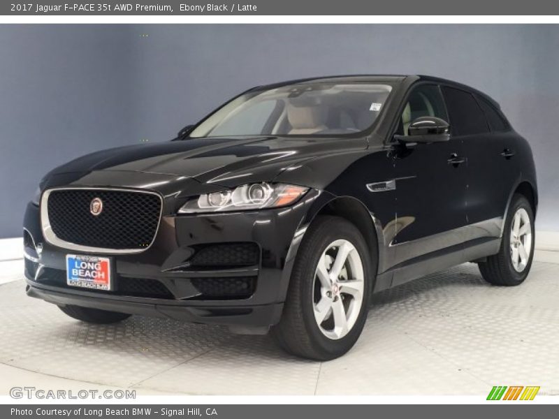Ebony Black / Latte 2017 Jaguar F-PACE 35t AWD Premium
