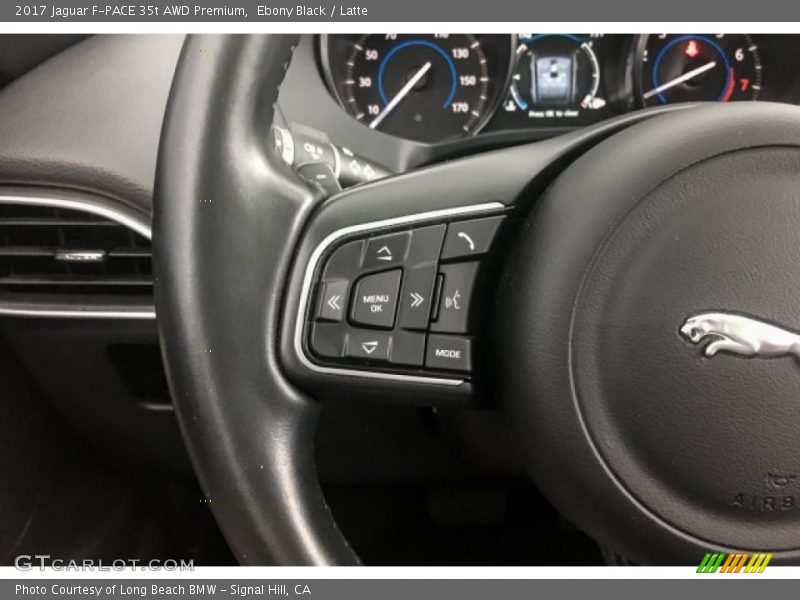 Ebony Black / Latte 2017 Jaguar F-PACE 35t AWD Premium