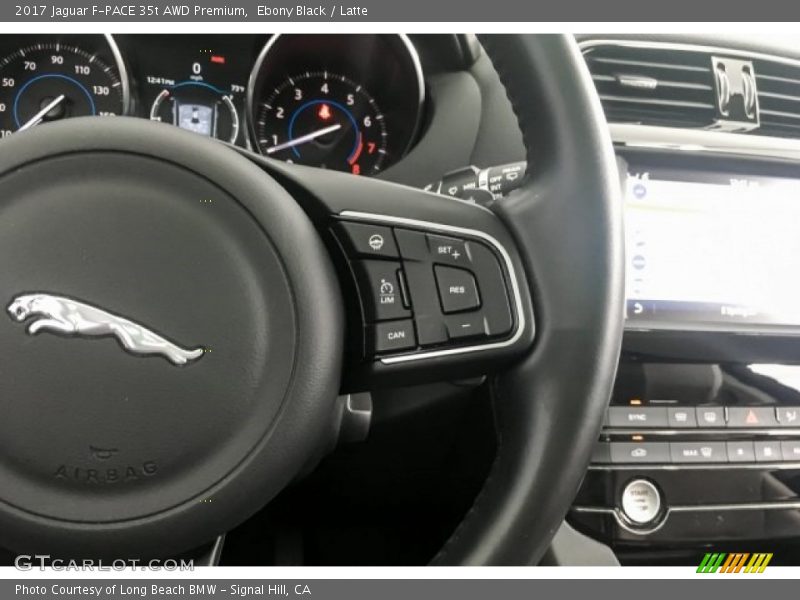 Ebony Black / Latte 2017 Jaguar F-PACE 35t AWD Premium