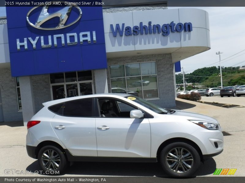 Diamond Silver / Black 2015 Hyundai Tucson GLS AWD