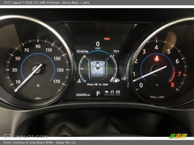 Ebony Black / Latte 2017 Jaguar F-PACE 35t AWD Premium