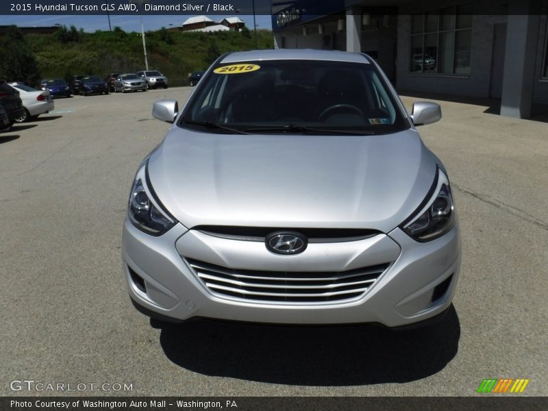 Diamond Silver / Black 2015 Hyundai Tucson GLS AWD