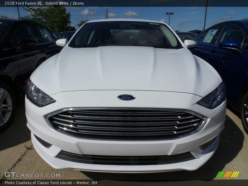 Oxford White / Ebony 2018 Ford Fusion SE