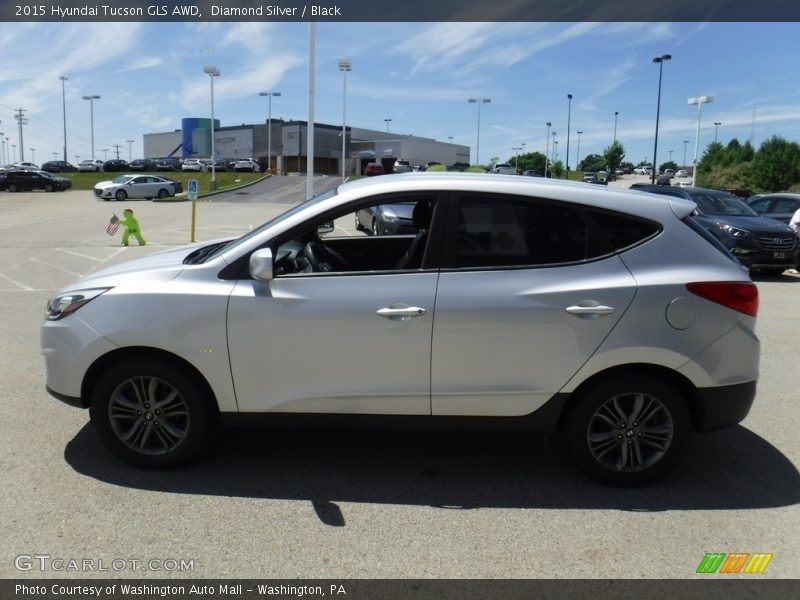 Diamond Silver / Black 2015 Hyundai Tucson GLS AWD