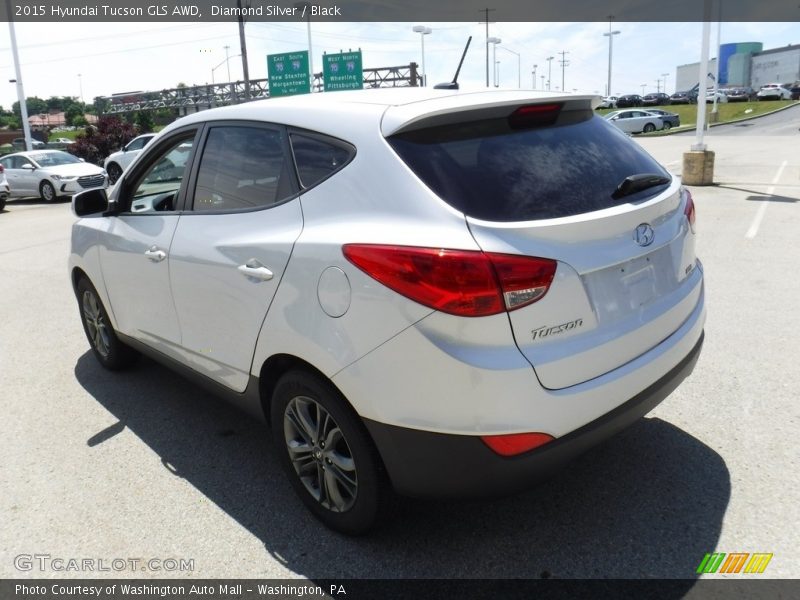 Diamond Silver / Black 2015 Hyundai Tucson GLS AWD