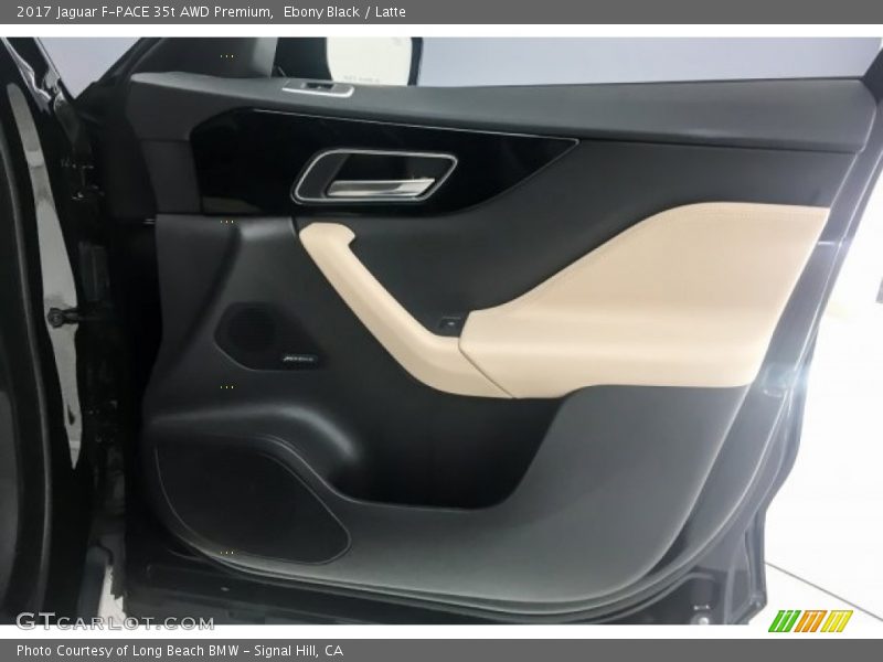 Ebony Black / Latte 2017 Jaguar F-PACE 35t AWD Premium