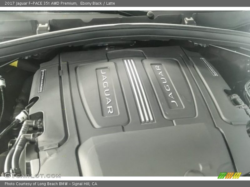 Ebony Black / Latte 2017 Jaguar F-PACE 35t AWD Premium