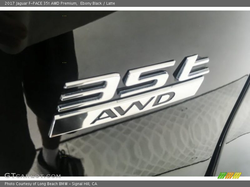 Ebony Black / Latte 2017 Jaguar F-PACE 35t AWD Premium