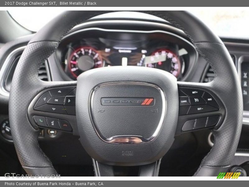 Billet Metallic / Black 2017 Dodge Challenger SXT