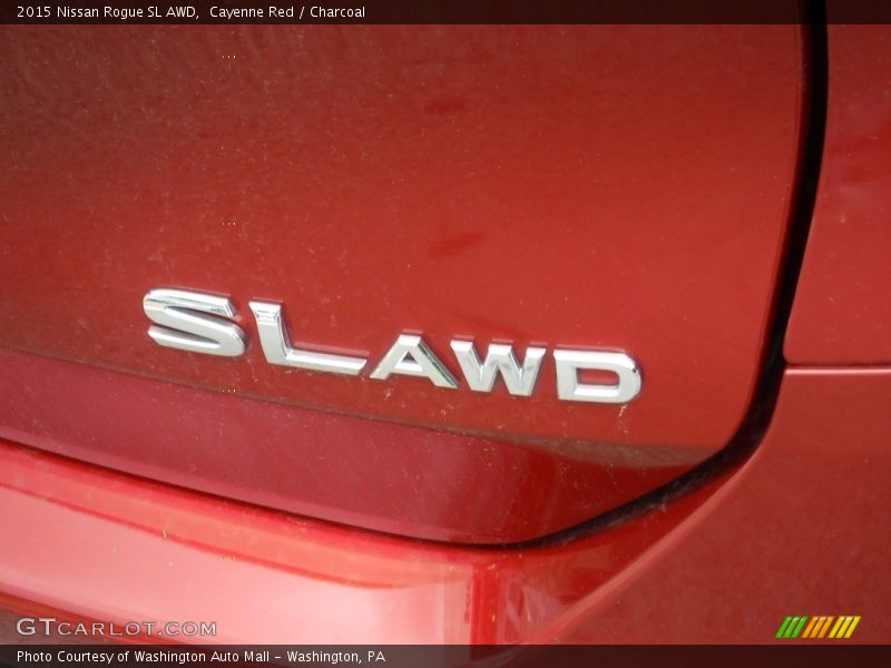 Cayenne Red / Charcoal 2015 Nissan Rogue SL AWD