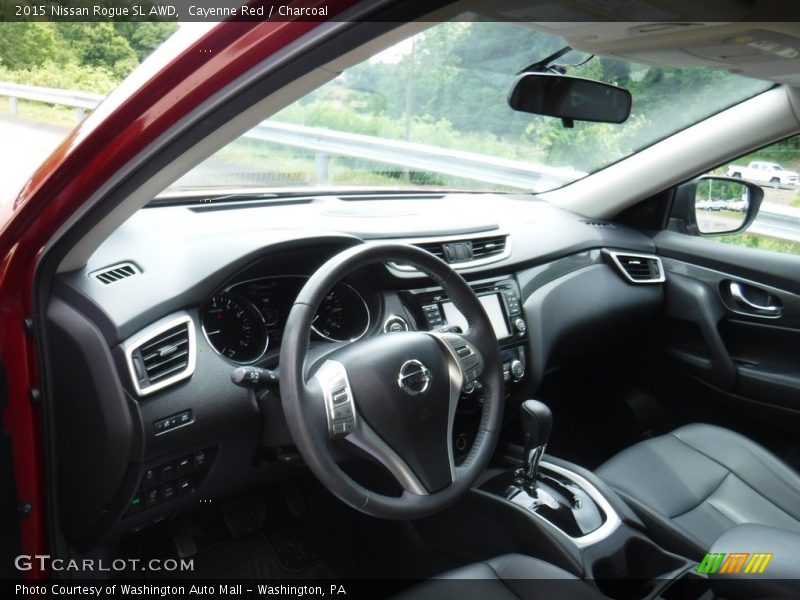 Cayenne Red / Charcoal 2015 Nissan Rogue SL AWD