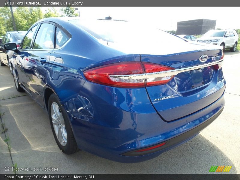 Lightning Blue / Ebony 2018 Ford Fusion SE