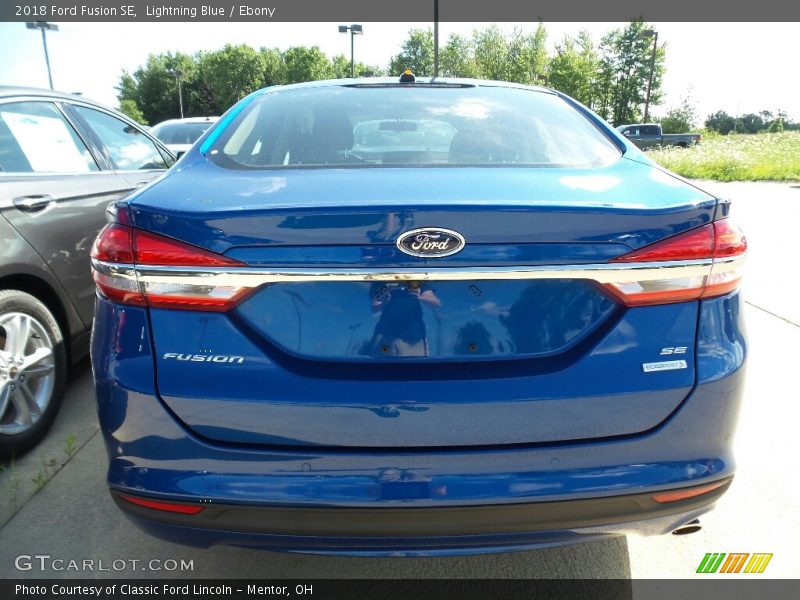 Lightning Blue / Ebony 2018 Ford Fusion SE