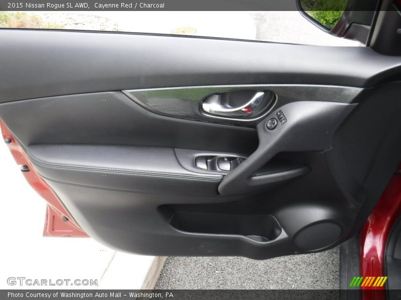 Cayenne Red / Charcoal 2015 Nissan Rogue SL AWD