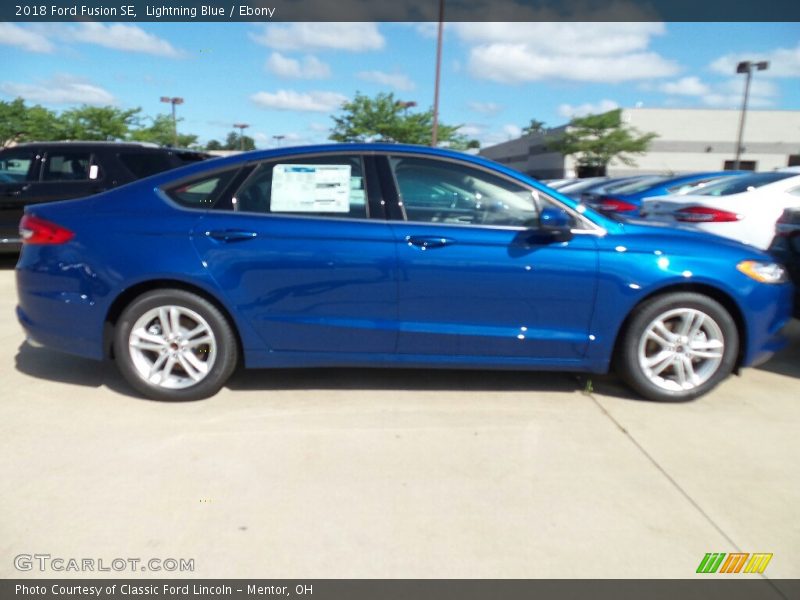 Lightning Blue / Ebony 2018 Ford Fusion SE