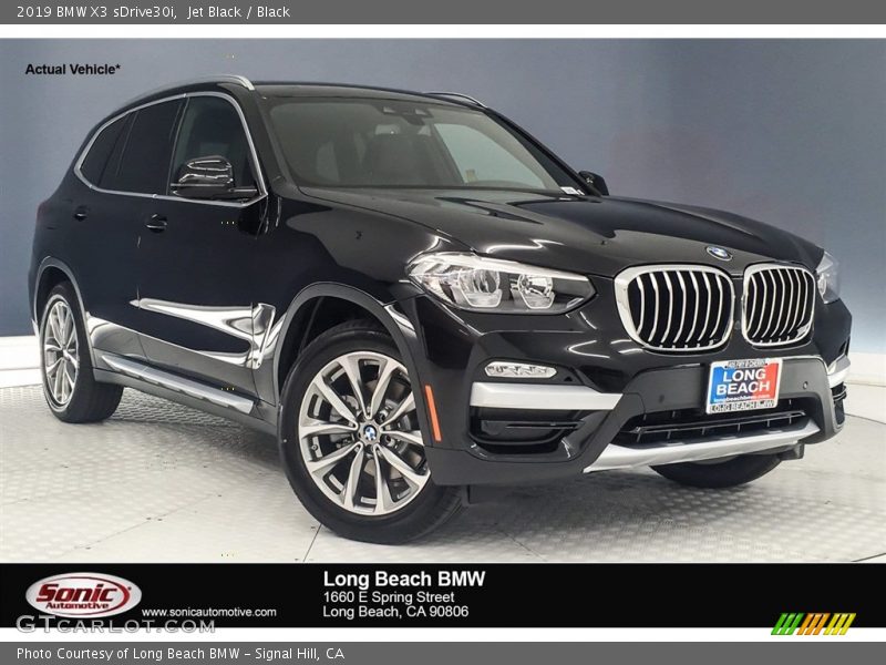 Jet Black / Black 2019 BMW X3 sDrive30i