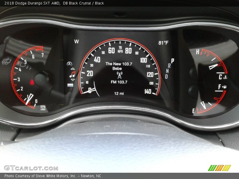 DB Black Crystal / Black 2018 Dodge Durango SXT AWD