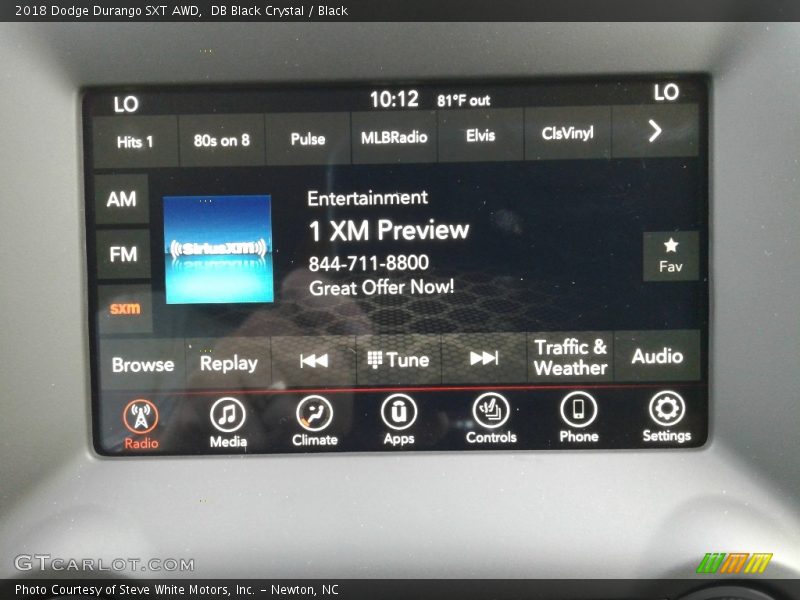 DB Black Crystal / Black 2018 Dodge Durango SXT AWD