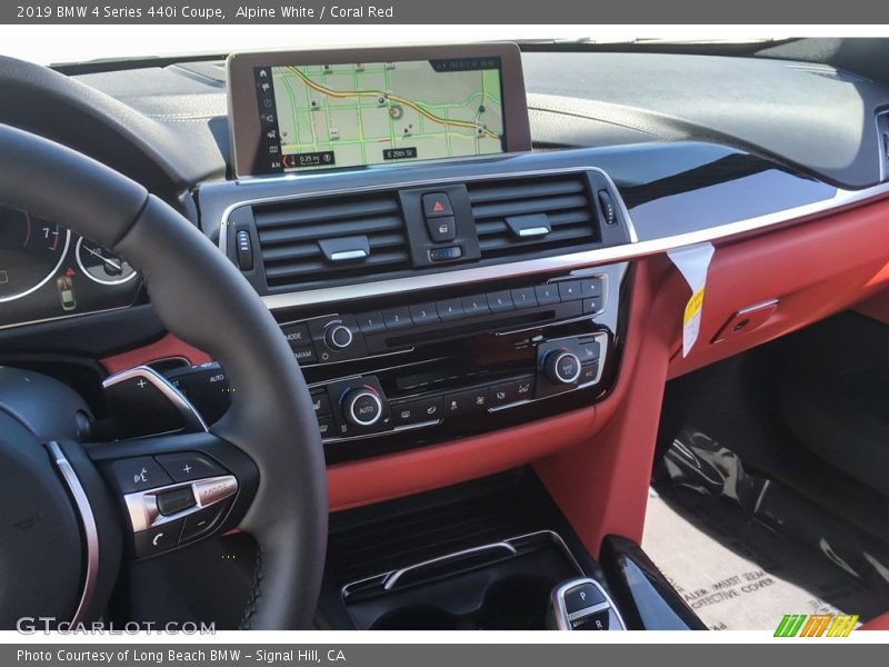 Alpine White / Coral Red 2019 BMW 4 Series 440i Coupe