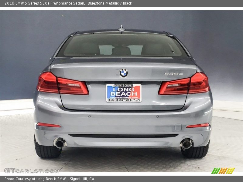 Bluestone Metallic / Black 2018 BMW 5 Series 530e iPerfomance Sedan