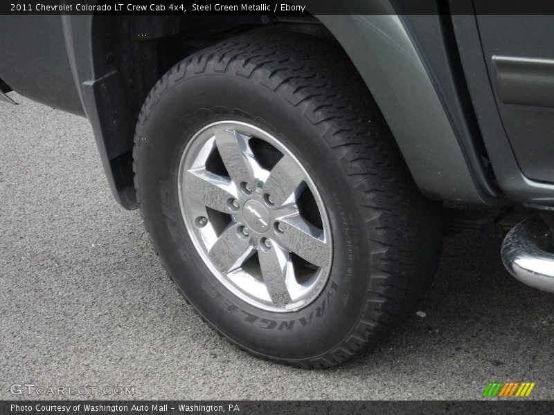 Steel Green Metallic / Ebony 2011 Chevrolet Colorado LT Crew Cab 4x4