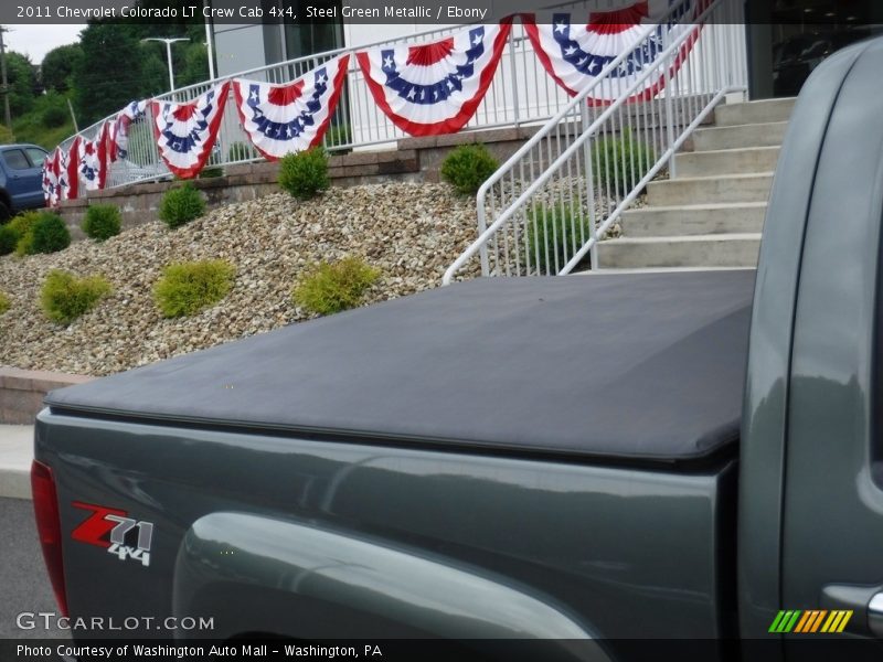 Steel Green Metallic / Ebony 2011 Chevrolet Colorado LT Crew Cab 4x4