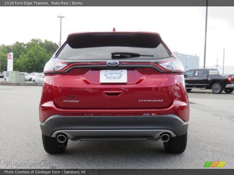 Ruby Red / Ebony 2018 Ford Edge Titanium