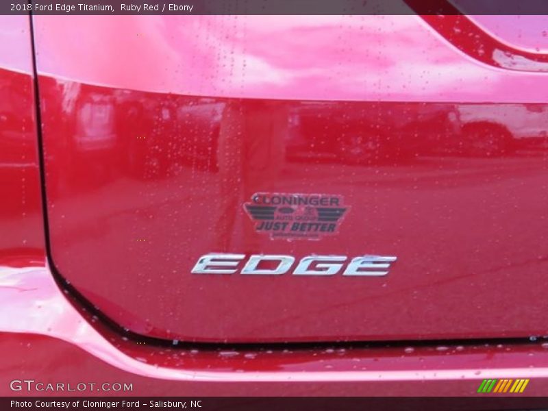 Ruby Red / Ebony 2018 Ford Edge Titanium
