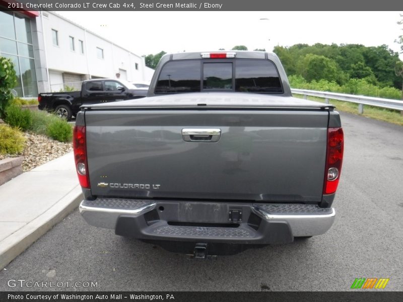 Steel Green Metallic / Ebony 2011 Chevrolet Colorado LT Crew Cab 4x4