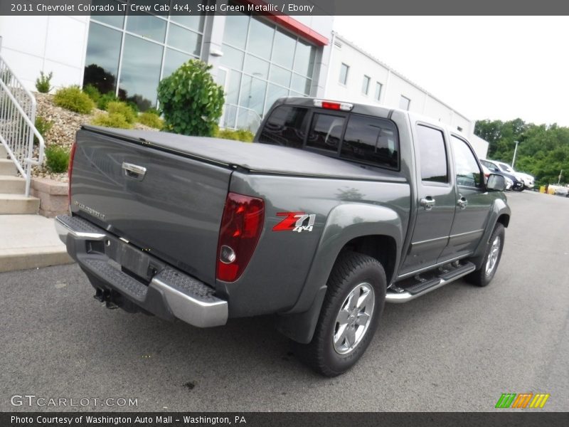 Steel Green Metallic / Ebony 2011 Chevrolet Colorado LT Crew Cab 4x4