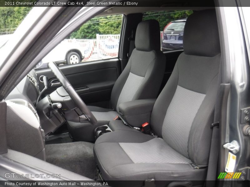 Steel Green Metallic / Ebony 2011 Chevrolet Colorado LT Crew Cab 4x4
