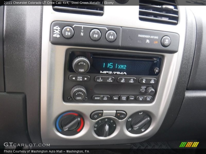 Steel Green Metallic / Ebony 2011 Chevrolet Colorado LT Crew Cab 4x4