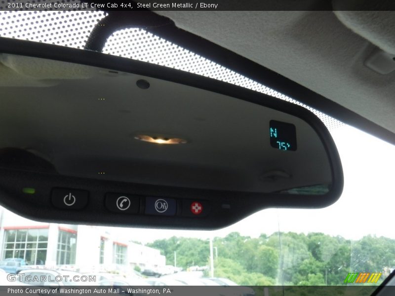 Steel Green Metallic / Ebony 2011 Chevrolet Colorado LT Crew Cab 4x4