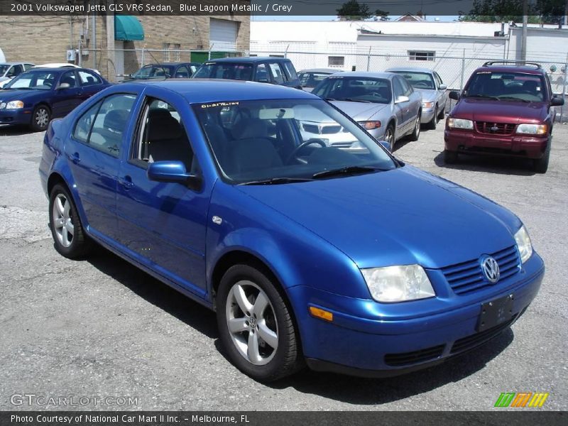 Blue Lagoon Metallic / Grey 2001 Volkswagen Jetta GLS VR6 Sedan