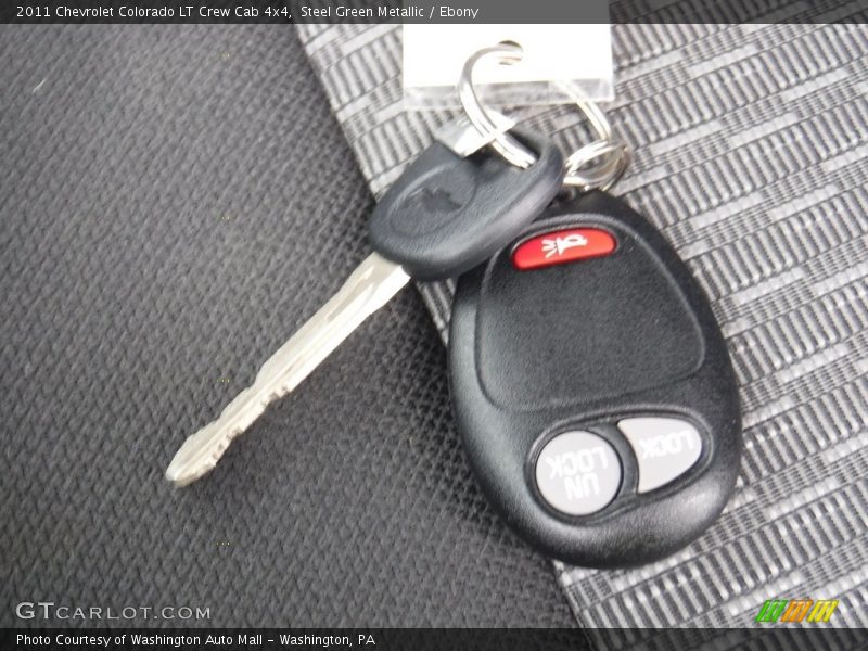 Steel Green Metallic / Ebony 2011 Chevrolet Colorado LT Crew Cab 4x4