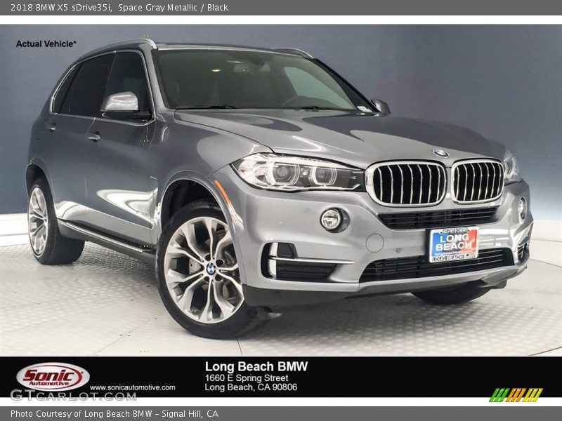 Space Gray Metallic / Black 2018 BMW X5 sDrive35i