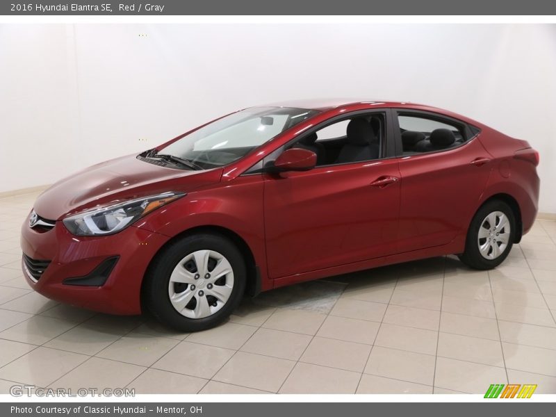 Red / Gray 2016 Hyundai Elantra SE
