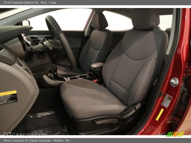 Red / Gray 2016 Hyundai Elantra SE