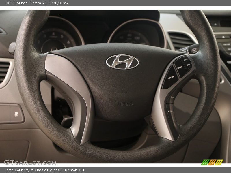 Red / Gray 2016 Hyundai Elantra SE