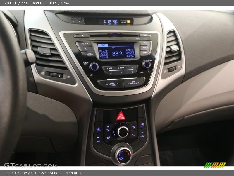 Red / Gray 2016 Hyundai Elantra SE